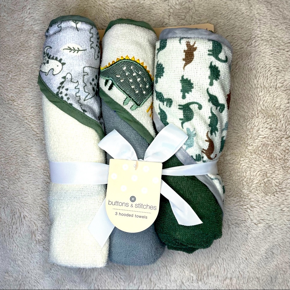 Dinosaur baby towels 🦖